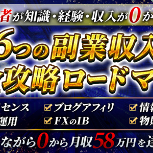 会社員をしながら０から月収58万達成した６つの副業収入完全攻略ロードマップ　レビュー