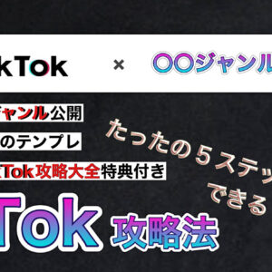 【再現性◎】TikTokで最速0→1達成！簡単５ステップでマネタイズするTikTok収益化テンプレート【特典付き】　レビュー