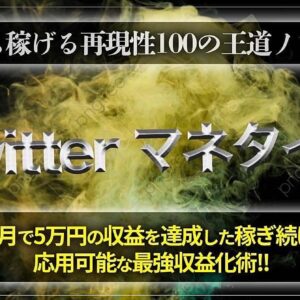 【10部限定】基礎を極めるTwitterマネタイズ 目指せ０→１突破　レビュー
