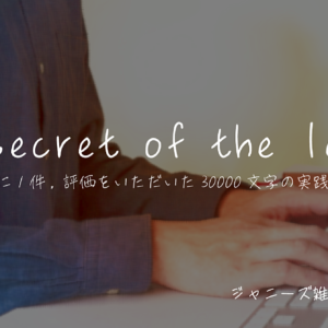 The secret of the letter ~5件に1件、評価をいただいた30000文字の実践記録~　レビュー