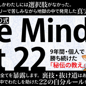 ９年間・個人で勝ち続けた秘術〜めあり式・The Mind Set ２２　レビュー