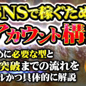 SNSのアカウント構築と0→1突破　レビュー