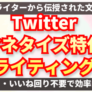Twitterマネタイズ特化ライティング リプ回りいいね回り不要で効率的に稼ぐ　レビュー