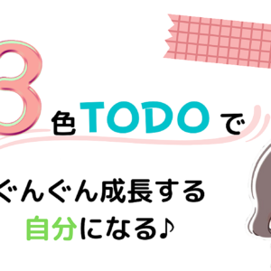 徹底的に見える化！3色TODOで、ぐんぐん成長する自分になる♪　レビュー