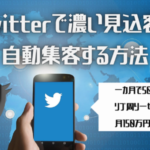 Twitterを1日数クリックで！？濃い見込み客を自動集客する方法　レビュー