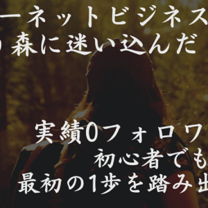 実績0フォロワー0の初心者でも最初の1歩を踏み出す方法　レビュー