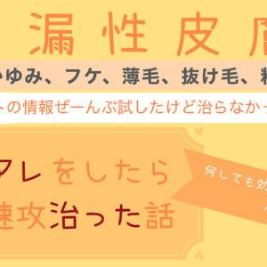 [特典付き！]体の不調…皮膚科で治らなかった脂漏性皮膚炎を治した魔法！ついでにAGA型のハゲも落ち着きました❤️　レビュー