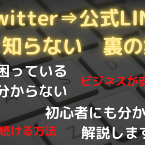 Twitter×公式LINE 意外と知らない集客を説明！　レビュー