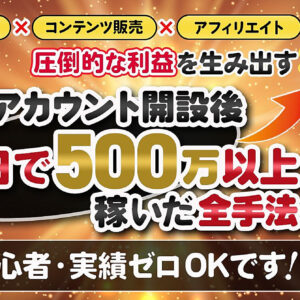 無名垢を開設して70日で500万以上稼いだ全手法【累計1000万円突破】　レビュー