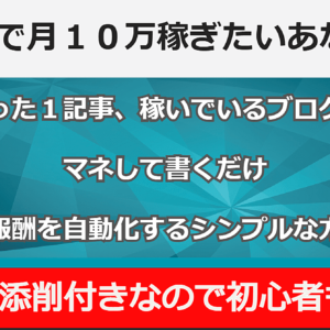 バカ売れ！マネして稼ぐブログの仕組み化入門　レビュー