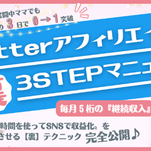 【スキル０実績０から初月で５桁稼げた】忙しいママでもできる！Twitterアフィリエイトの【裏】テクニック　レビュー