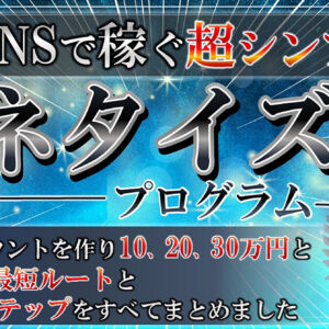 【100部突破】160万円以上をSNSで稼ぐ超シンプルマネタイズプログラム 0からアカウントを作り10、20、30万円と稼ぐまでの最短ルートと具体的なステップをすべてまとめました　レビュー
