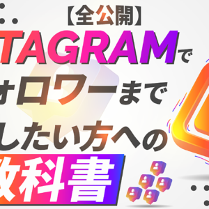 【全公開】Instagramで1万フォロワーまで伸ばしたい方への教科書　レビュー