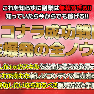 ココナラで稼ぐ成功戦略！成功販売者が教える収益爆発の手順とノウハウ　レビュー